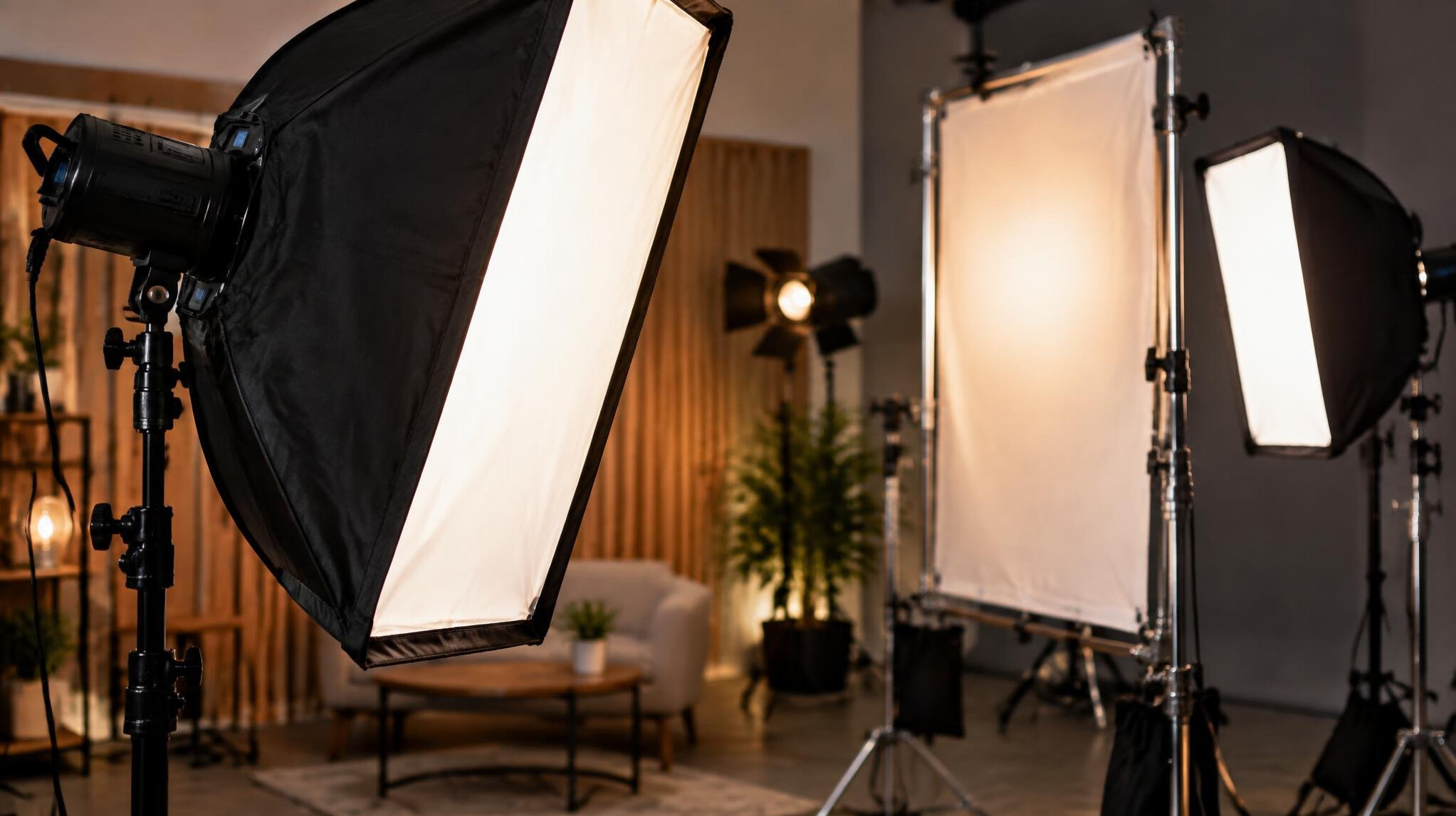 Softbox studio lighting equipment and diffusers